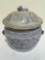 LIDDED BLUE AND WHITE ASIAN URN