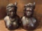 PAIR OF AFRICAN FIGURES - MALE & FEMALE