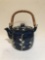 HANDCRAFTED CERAMIC TEA KETTLE W LID AND HANDLE