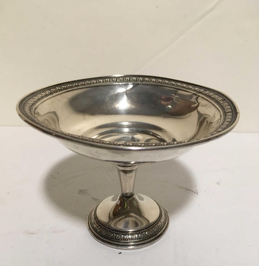 STERLING SILVER FOOTED CANDY DISH