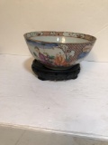 ASIAN DISPLAY BOWL ON STAND