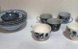 GROUP OF UNMATCHED BLUE & WHITE CHINA