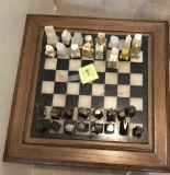 TABLE WITH CHESS TOP