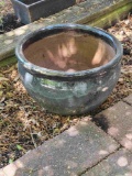 BLUE CERAMIC PLANTER