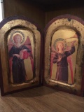 PAIR OF ANGEL ICONS