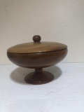 MYRTLE WOOD FINISH CANDY DISH