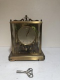 SCHTAZ MANTLE GLASS CASE CLOCK