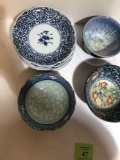 21 PIECES OF MISC ASIAN BOWLS/PLATES