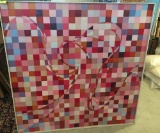 LARGE ABSTRACT PAINTING BY DURETTE