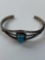 STERLING & TURQUOISE CUFF BRACELET