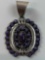 CHARLES JOHNSON STERLING & STONE PENDANT