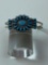 STERLING & TURQUOISE CUFF BRACELET