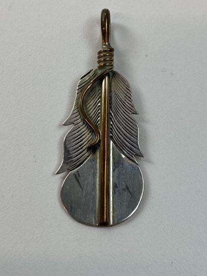 SILVER AND GOLD FILL PENDANT