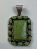 PATRICK YAZZIE STERLING & STONE PENDANT