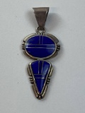 STELRING & BLUE STONE PENDANT