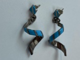 SOUTHWEST STERLING & TURQUOISE EARRINGS