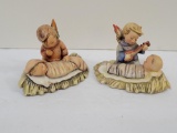 EARLY - RARE HUMMEL - LOT OF 2 BABY IN A MANGER
