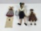 THREE VINTAGE ITEMS - 2 DOLLS AND JACK THE DULLARD