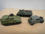 3 DINKY TOYS MILITARY VEHICLES