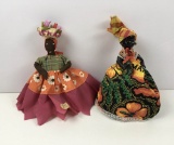 TWO VINTAGE DOLLS - GRENADA AND MARTINIQUE