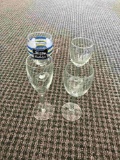 UNMATCHING WINE GLASSES