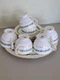 WEDGWOOD PLATE, BOWLS, AND COFFEE CUPS