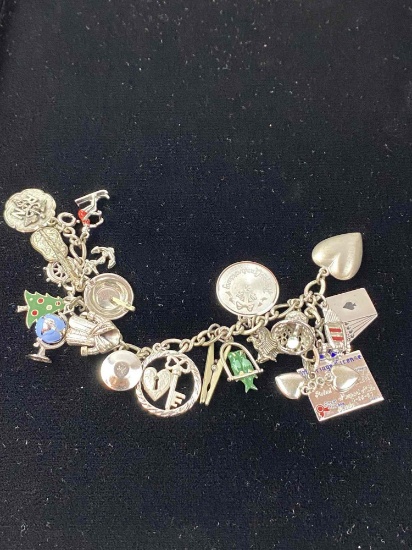 CHARM BRACELET WITH STERLING