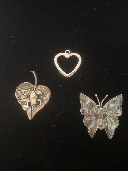 THREE STERLING SILVER PIECES