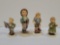 HUMMEL - LOT OF 4 FIGURES - FIRST / HUMMEL CLUB