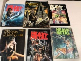 6 EDITIONS OF HEAVY METAL: THE ILLUSTRATED FANTASY