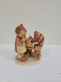 HUMMEL - GIRL W BABY DOLL IN CARRIAGE