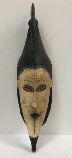 PAINTED TRIBAL MASK FROM THE IVORY COAST