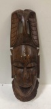 PAINTED AND CARVED TRIBAL MASK