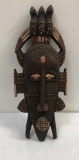 PAINTED AND CARVED TRIBAL MASK