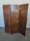 3 PANEL WOODEN SCREEN