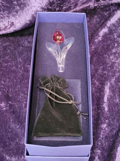 SWAROVSKI RED ROSE