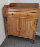 VINTAGE PINE SIDEBOARD WITH DRAWERS & CABINET