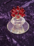 SWAROVSKI MAGIC OF CRYSTAL- 15 YEAR VASE OF ROSES