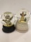 A PAIR OF ANGEL SNOWGLOBES
