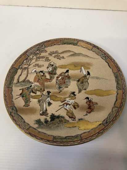 JAPANESE DECORATIVE BOWL DEPICTING  HANAMI DANCE