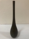 ASIAN BRONZE VASE WITH LONG NECK