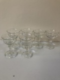 6 COLONIAL WILLIAMSBURG REPRODUCTION CLARET GLASS