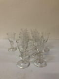 14 COLONIAL WILLIAMSBURG REPRODUCTION CLARET GLASS