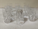 9 WATERFORD WATER GLASSES