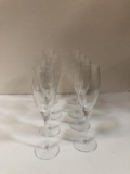 10 UNMARKED CHAMPAGNE GLASSES