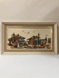 THE MINING CAMP - DESERTED -PAINTED BY TUCKER 1971