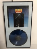 FRAMED ELVIS MOODY BLUE RECORD ALBUM
