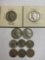 GROUP OF TEN SILVER COINS -