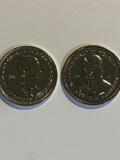 PAIR OF PRESIDENTIAL COMMEMORATIVE COINS