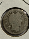 1916 BARBER DIME